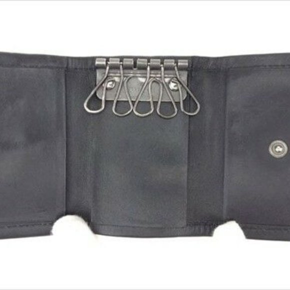 Gucci Key case Key holder GG Black Canvas Leather Woman Authentic Used L2553 - Picture 2 of 7